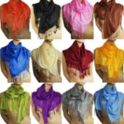 Lot 102; 6 x Light Plum Pashmina Scarves RRP £120