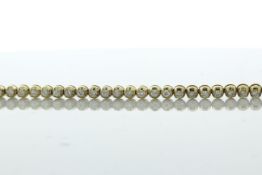 18ct Yellow Gold Tennis Diamond Bracelet 2.66 Carats