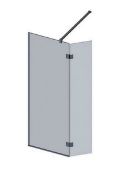 Brand New Boxed Wet Room Screen & Pivot Screen 700/350 x 2000mm - Chrome RRP £395 *No VAT*
