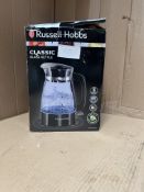 Russell Hobbs Classic Glass Kettle. RRP £36.00 - GRADE U
