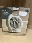 Morrisons Home 2000W Fan Heater. RRP £30.00 - GRADE U
