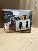 Morrisons Home Venice 4 Slice Toaster. RRP £35.00 - GRADE U