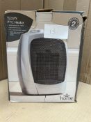 Morrisons Home 1500w PTC Heater. RRP £16.00 - GRADE U