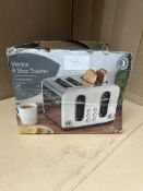 Morrisons Home Venice 4 Slice Toaster. RRP £35.00 - GRADE U