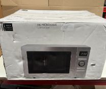John Lewis 25L Microwave JLSMWO09. RRP £149.99 - GRADE U