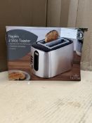 Morrisons Home Naples 2 Slice Toaster. RRP £25.00 - GRADE U