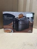 Morrisons Home Turin 2 Slice Toaster. RRP £18.00 - GRADE U