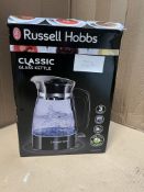 Russell Hobbs Classic Glass Kettle. RRP £36.00 - GRADE U