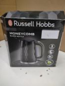 Russell Hobbs Honeycombe Black Kettle. RRP £34.99 - GRADE U