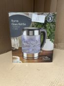 Morrisons Roma Glass Kettle. RRP £21.99 - GRADE U
