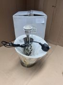 Desk Lamp with Twisted Stem and Lamp Shade Included. RRP £40.00 - GRADE U