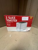 Morrisons Essentials 2 Slice Toaster. RRP £18.00 - GRADE U
