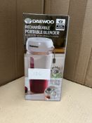 Daewoo Rechargeable Portable Blender. RRP £23.00 - GRADE U