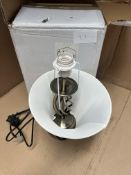 Desk Lamp with Twisted Stem and Lamp Shade Included. RRP £40.00 - GRADE U