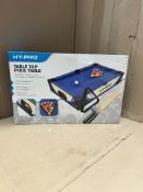 Hy-Pro Table Top Pool Table. RRP £35.00 - GRADE U