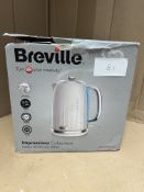Breville Impressions Collection Gloss White Jug Kettle. RRP £34.77 - GRADE U
