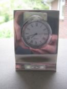 Vintage Stainless Steel Quartz Bedroom Clock