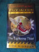 The Lightning Thief By Rick Riordan - Puffin 2005 - 1st Edition/1st Print- Double Signed