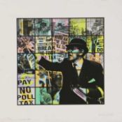 Ben Eine (b.1970) ‘SCANDAL’ signed & dated in coloured pencil 'BEN EINE-2009' numbered 44/50