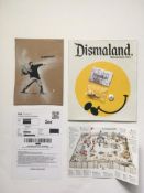 Banksy - Six WSM Dismaland Bemusement Park Souvenirs including found Banksy ‘free art’ 2015