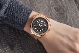 Gamages of London Hand Assembled Retro Automatic Rose Red - 5 Years Warranty and Free Delivery