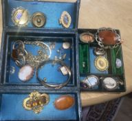 Antique Jewellery Box and Contents