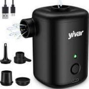 Yivar Electric Air Pump - Portable Air Pump for Inflatable Wireless