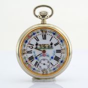 Swiss / Enamel Decorated Manual Winding - Pocket Watch