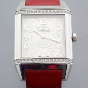 Jaeger-LeCoultre / Squadra Reverso - Diamond - Unisex Steel Wristwatch