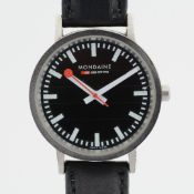 Mondaine / SBB CFF FFS SOLAR Official Swiss Railway Watch - (Unworn) Leather / Unisex