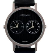 Mondaine / Designer Collection Dual Time - (Unworn) Gentlemen's Brass Wrist Watch