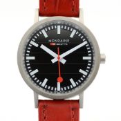Mondaine / SBB CFF FFS SOLAR Official Swiss Railway Watch - (Unworn) Leather / Unisex