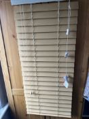 Venetian Blinds 45cm x Drop 100cm, Slat Size 50mm Natural 003