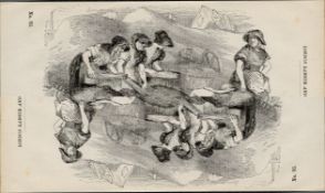 London Rubbish Yard Scavengers Antique Rare 1864 Henry Mayhew Print.