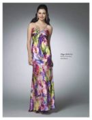 Alfred Angelo Prom/Pageant Dress RRP £495. Floral Punch Charmeuse Size 12