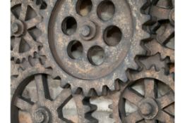 Indoor/Outdoor Wall Cog Decoration