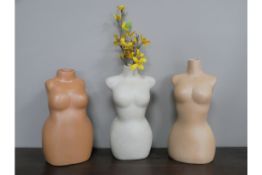 Set of 3 Body Positive Vases