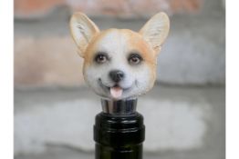 Set of 4 Doggy Bottle Toppers