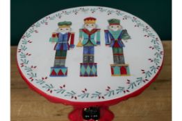 Ceramic Nutcracker Cake Stand