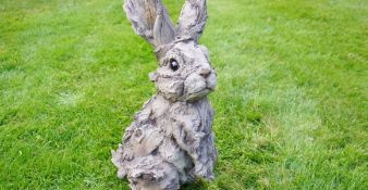 Large Wooden Effect Rabbit