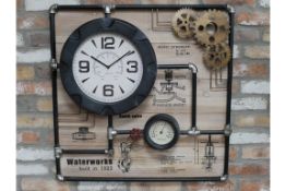 Large Pipe Display Clock
