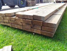 30 x Softwood Pressure Treated Tanalised Fencing Rails