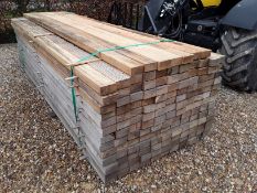 50 x Softwood Fresh Sawn Mi xed Larch / Douglas Fir Fencing Rails