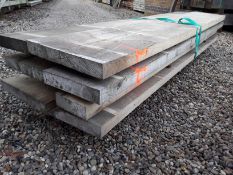 8 x Hardwood Seasoned Sawn Timber Square Edged English Beech Boards / Slabs