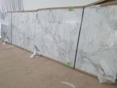 Wrens Calacatta Gloss Luxury Laminate Kitchen Worktop, RRP £840, 3.47m x 960mm x 38mm.
