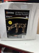 Christmas Workshop 3D Moving Grazing Reindeer With Lights. RRP £89.99 - Grade U