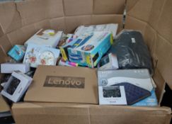 Pallet of Assorted Electrical/Tech/Homewares. Approx. RRP £2000