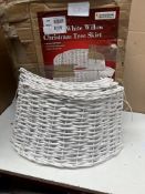 Christmas Workshop White Willow Christmas Tree Skirt. RRP £39.99 - Grade U