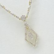 Exquisite Continental-Style Ornate 1.80 Carat Diamond-Set Necklace In 9ct Yellow Gold
