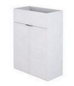 Brand New Boxed MyPlan 600mm Semi Inset Basin Unit - Arctic White RRP £135 **No Vat**